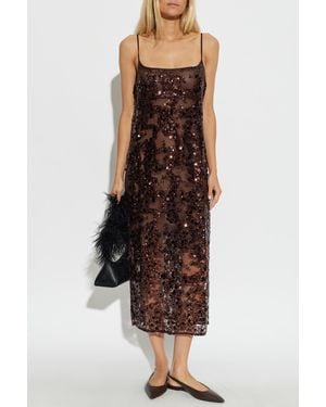 Baum und Pferdgarten Sequin Dress "Avani" - Brown