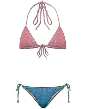 Oséree Two-Piece Swimsuit With Lurex Thread - White