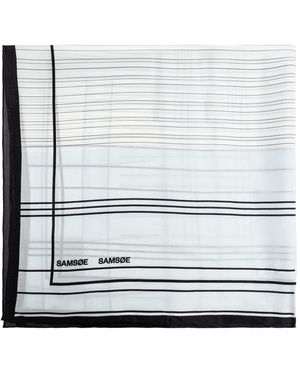 Samsøe & Samsøe Scarf 'Sahailan' - White
