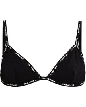 DSquared² Logo Bra - Black