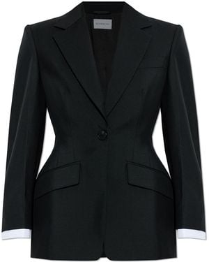 Givenchy Wool Blazer With Single Vent - Black