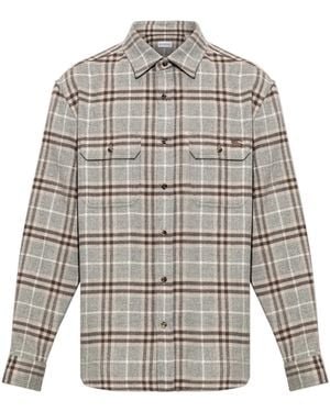 Burberry 'Cadoc' Wool Shirt - Grey