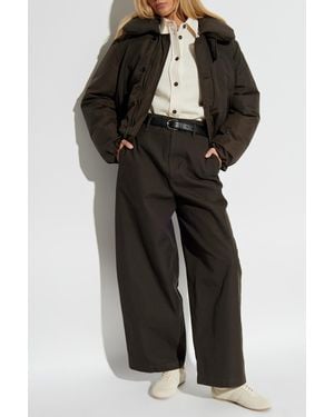 Lemaire High-Waisted Pants - Black