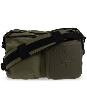 Stone Island Bag With Logo - Black