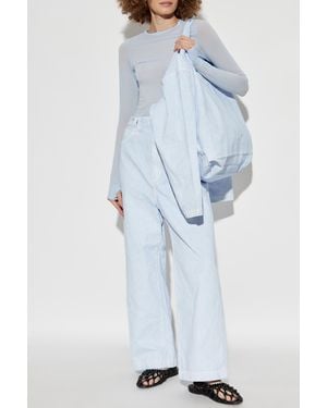 Issey Miyake Jeans With Pockets - Blue