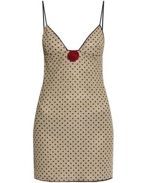 Oséree Dress With Lurex Thread - White