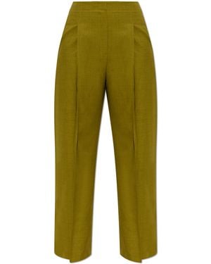 Theory Creased Trousers - Green