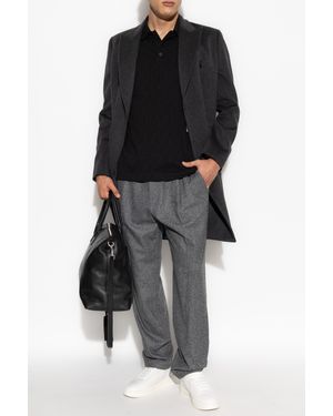Paul Smith Double-Breasted Coat - Black