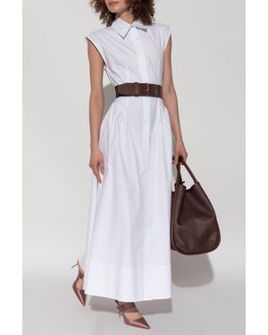 Sportmax 'fabiana' Cotton Dress in Blue | Lyst
