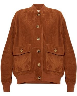 Valentino Garavani Suede Jacket - Brown