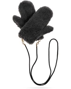 Max Mara Wool Gloves 'Ombrato3' - Black