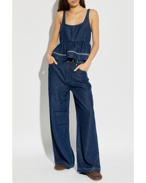 Munthe Top “Rulst” - Blue