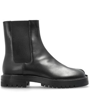 Maison Margiela Chelsea Boots With 'Tabi' Cut-Out - Black
