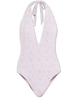 LoveShackFancy One-Piece Swimsuit 'Gienna' - White