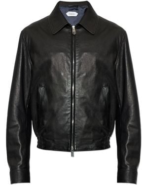 Versace Leather Jacket - Black