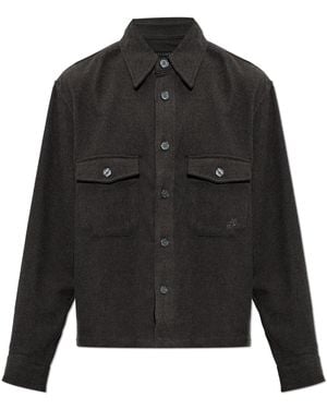 AllSaints Cotton 'Haiku' Shirt With Pockets - Black