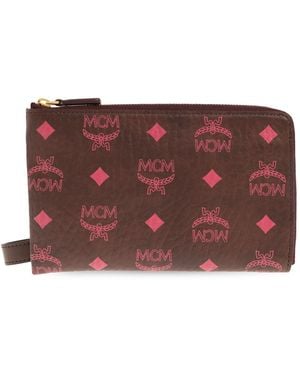 MCM Monogram Pouch - Purple