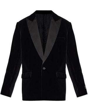 Balmain Velvet Blazer - Black