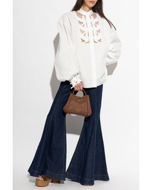 Zimmermann Flared Leg Jeans - White