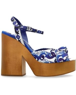 Dolce & Gabbana Platform Sandals - Blue