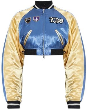DIESEL Short 'G-Ospel' Bomber Jacket - Blue