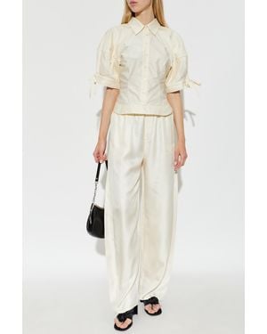 Alexander Wang Silk Pants - Natural