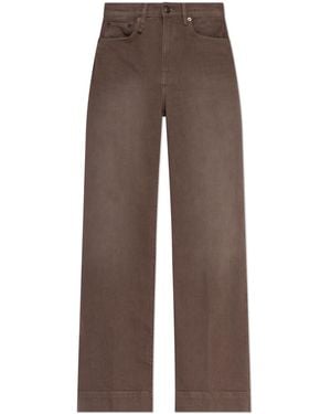 R13 Jeans With Logo - Brown