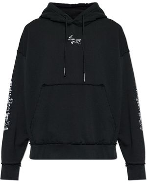 44 Label Group Sweatshirt With 'Vintage' Effect - Black