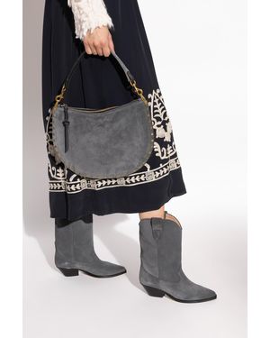 Isabel Marant Shoulder Bag "Oskan Soft Zip" - Gray