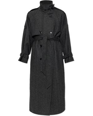 Gestuz 'Gzavic' Coat With Single Vent - Black