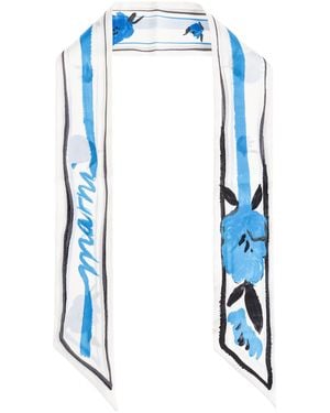 Marni Silk Scarf - Blue