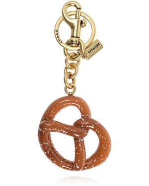 COACH Keychain With Charm - Metallic