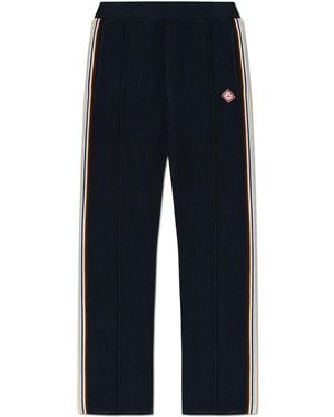CASABLANCA Trousers With Colourful Side Stripes - Blue