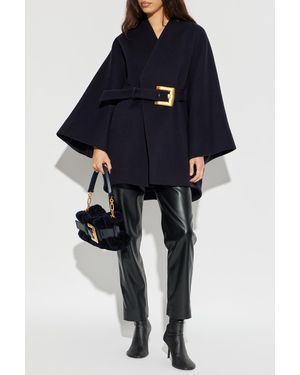 Balmain Eco Leather Pants - Blue