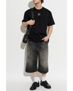 44 Label Group T-Shirt With Print - Black