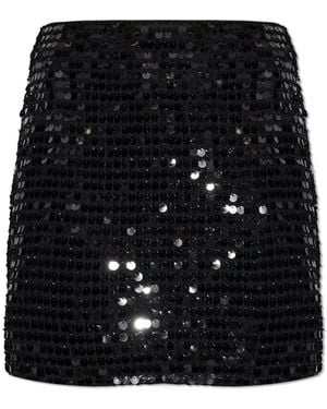ROTATE BIRGER CHRISTENSEN Sequin Mini Skirt - Black