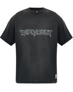 Represent T-Shirt With Logo - Black