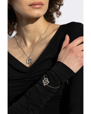 Dolce & Gabbana Bracelet With Logo - Black