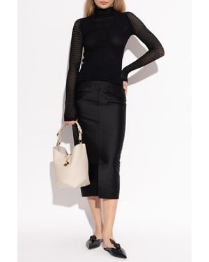 Lanvin Top With A Turtleneck - Black