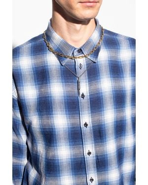 DSquared² Double Necklace With Charm - Blue