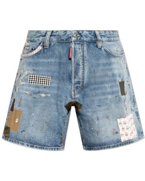 DSquared² 'Boxer' Denim Shorts - Blue