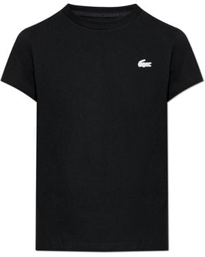 Lacoste T-Shirt With Logo Patch - Black