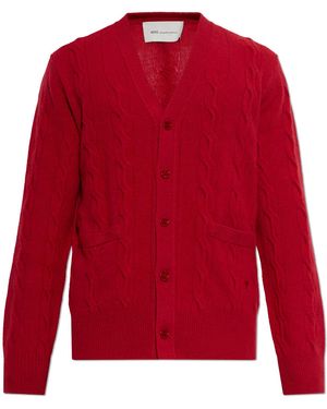 Ami Paris Corduroy Jacket - Red