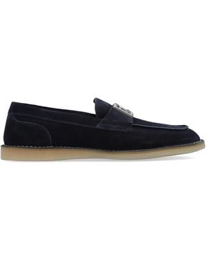 Dolce & Gabbana 'New Florio' Suede Loafers - Black