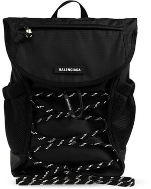 Balenciaga Backpack With Logo - Black