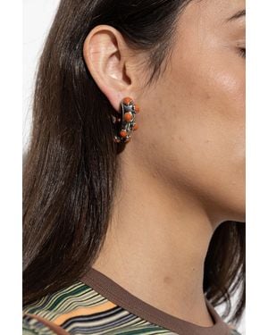 Marni Hoop Earrings - Black