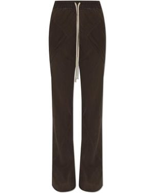 Rick Owens Loose-Fit Silk Trousers - Brown