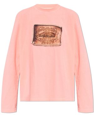 Acne Studios Long-Sleeve Top - Pink