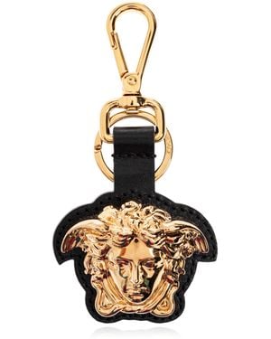 Versace Keychain With Medusa Head - Metallic