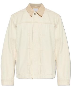 Rag & Bone Denim Jacket With Logo Appliqué - Natural